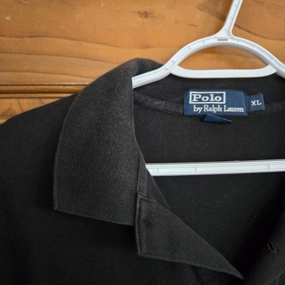 Polo Ralph Lauren Polo Shirt Black Red Pony Mens XL  100% Cotton - Picture 4 of 10